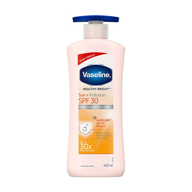 Vaseline Healthy Bright Sun Protection Lotion SPF 30 - 400 ml - Walmart.com
