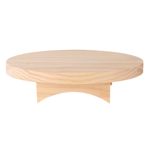 Mini taburete y mesa de madera maciza, soporte para exhibición de gafas de sol (mesa ovalada)