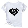 thumbnail image 1 of Camisetas de Manga Corta para Mujeres, Camiseta de Cuello Redondo Impresa de Moda, Primavera Y Verano Casual, 1 of 8