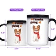 thumbnail image 4 of Happy Thanksgiving Papillon with Turkey Pumpkins Autumn Vibes Heat Color Changing Mug Pap Butterfly Dog Lover Magic Coffee Mug - 12018, 4 of 4