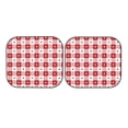 thumbnail image 7 of Haiem Plaid Heart Car Windshield Sun Shade (2 Pieces) Foldable Windshield Sun Shade Car Accessories for Truck SUV Pickup-Small, 7 of 7