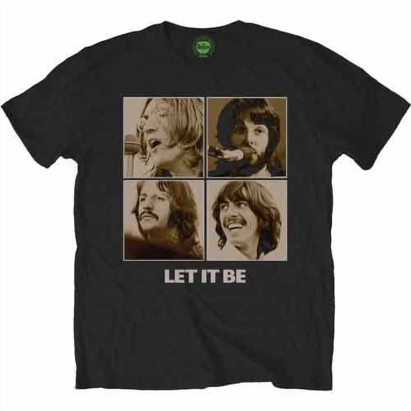 The Beatles Unisex T-Shirt Let It Be Sepia (Small)