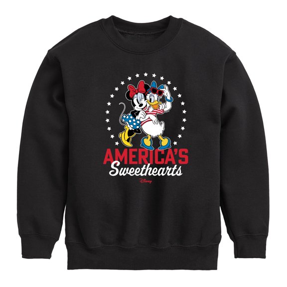 Disney - Americana - Americas Sweethearts - Toddler And Youth Crewneck Fleece Sweatshirt