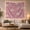 Fuzzy Moons, variant on Strawberry Pattern on Blush Pink Background Whimsical Cottagecore Style for Women Cozy Strawberry Wall Art Christmas Gift Tapestry Wall Hanging for Bedroom, Living Room and Dorm