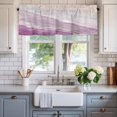 thumbnail image 2 of Pink Coastal Wave Farmhouse Short Window Curtain Valances, Summer Modern Ocean Beach Rod Pocket Kitchen Valances for Living Room Bedroom Bathroom Cafe 42" x 12", 2 of 8