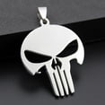 thumbnail image 4 of Collar punky del colgante Yuyangstore de acero inoxidable para hombre Plata, 4 of 7