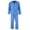 Blue, variant on Hanes  Broadcloth Long Sleeve Pajama Set (Men)