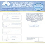 Heartland Heartland Postbound Extended Page Protectors 12"X12" 25/Pkg-W/White Inserts