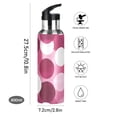 thumbnail image 5 of ALAZA Polka Dots Pink Water Bottle Insulated Flask Stainless Steel Straw Lid 20 oz, 5 of 6