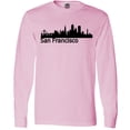 thumbnail image 3 of Inktastic San Francisco Skyline Long Sleeve T-Shirt, 3 of 5