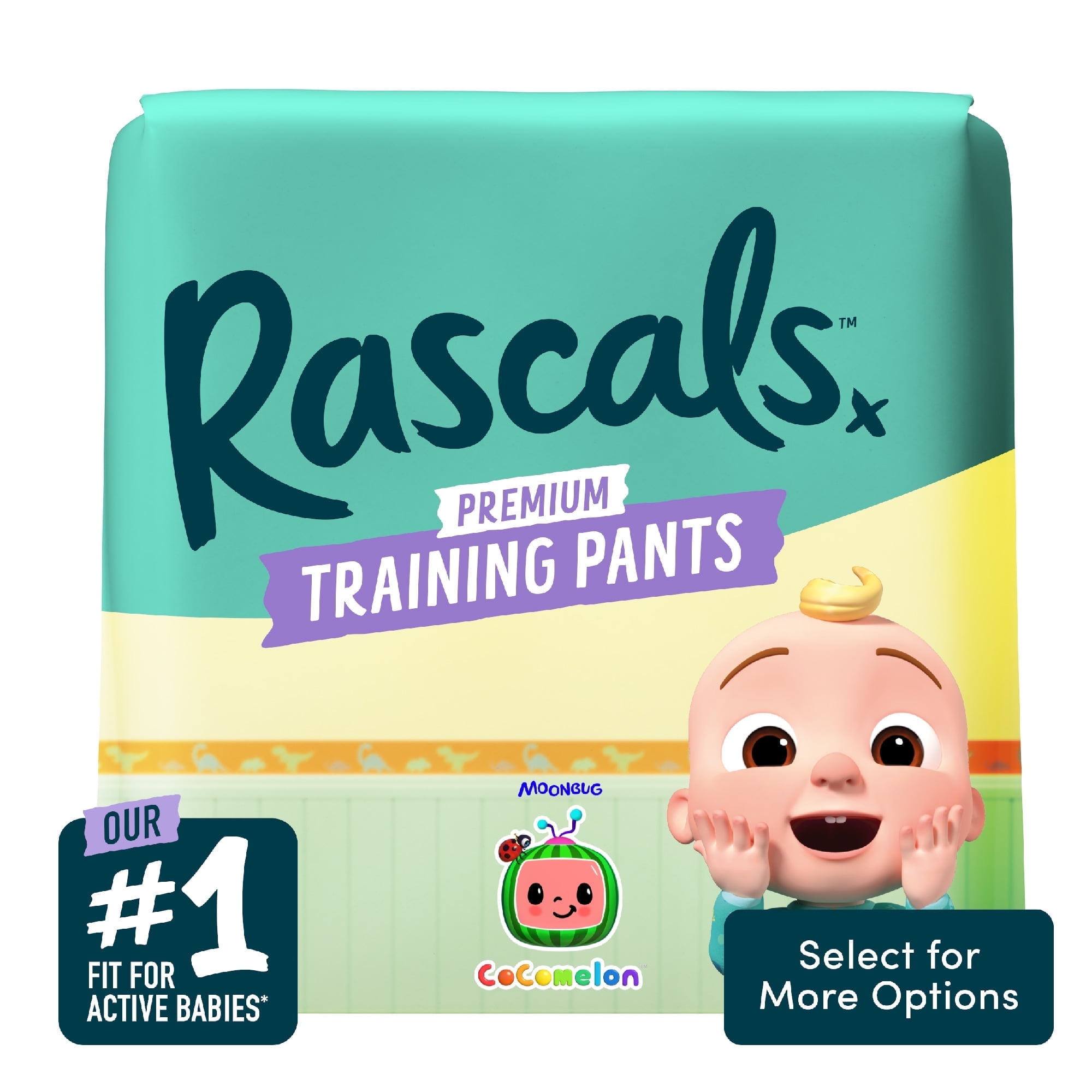 Rascals Cocomelon Edition Training Pants Size 5T-6T 32 Count (2 Pack of 16)