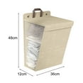 thumbnail image 5 of sunsanly Laundry Storage Bag Clothes Hamper with Lid Dustproof Water Resistant Handle Design Clothes Laundry Basket Wall Hanging Organizer, 5 of 7
