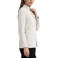 thumbnail image 6 of Aoiroe Women’s Linen Shirt Jacket – Oversized Button Down Blouse, Lightweight Long Sleeve Casual Loose Fit Top Vintage Style White 2XL, 6 of 7