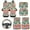 Hippie Floral, variant on HUIACONG Car Floor Mats for Additional Protection Driver Seat, Hippie Floral Car Steering Wheel Cover Passenger Seat and Rear Car Seat Covers with Anti-Slip Pad Universal Fit Most Cars,SUV, Trucks