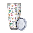 thumbnail image 2 of Easygdp Hello Summer Cat 20oz Stainless Steel Vacuum Insulated Double Wall Travel Tumbler, Durable Insulated Coffee Mug with Spillproof Lid-Without Straw, 2 of 8