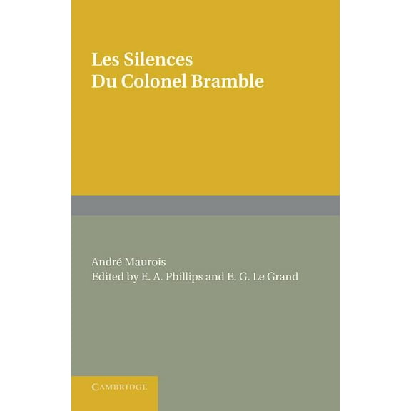 Les Silences Du Colonel Bramble, (Paperback)