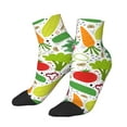thumbnail image 2 of Bingfone Cartoon Vegetables Design Patterned Men'S Women'S Casual Cotton Socks, 2 of 9