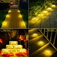 thumbnail image 2 of Ledander Solar Ground Lights, 4 Packs Glass Solar Brick Lights with 6 LED Waterproof In-Ground Outdoor Landscape Lighting for Patio Pathway Lawn Yard Deck Driveway Walkway, 2 of 10