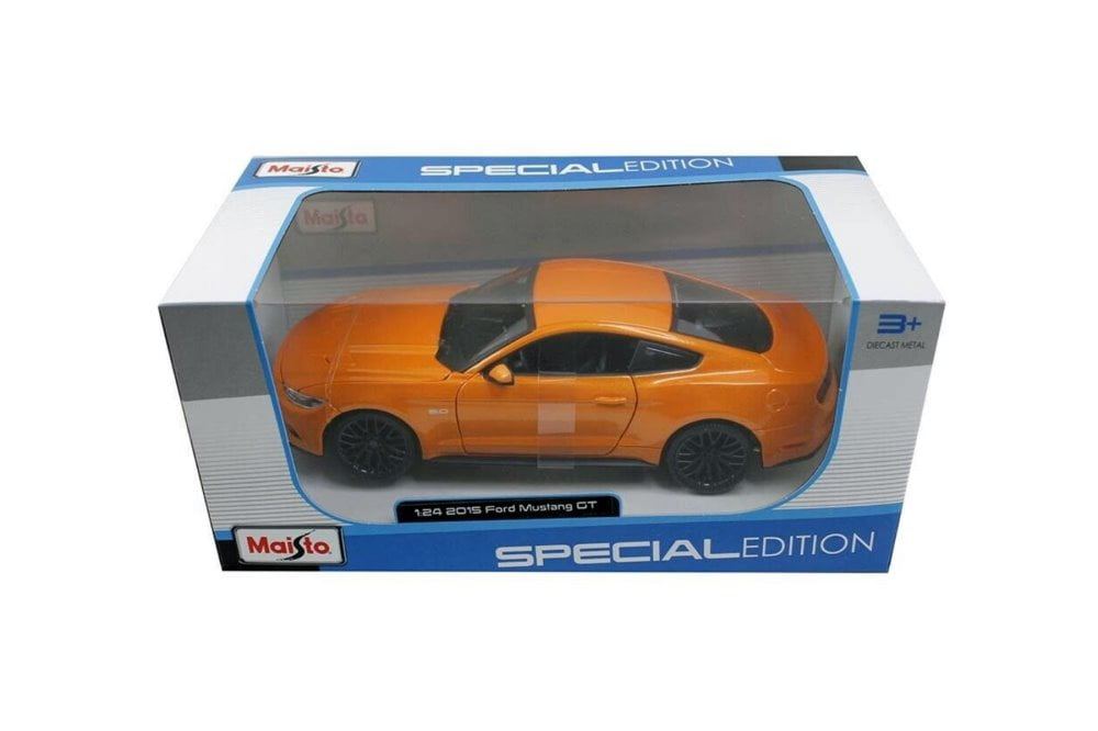 Maisto AMG GT & 2015 Ford Mustang GT セット 2015 Ford Mustang GT, Orange - Maisto 31508OR - 1/24 scale Diecast
