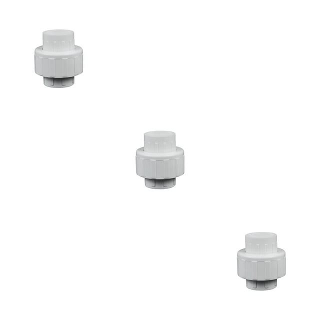 pitrice Home Hotel Aquarium PVC Pipe Union Connector Replacement Irrigation Threaded Interface Water Hose Equal Connectors 20mm 3Set