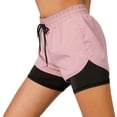 thumbnail image 4 of Hiauspor Athletic Running Shorts for Women Quick Dry with Pocket Gym Yoga Workout Pink S, 4 of 7