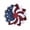 04_2D Independence Day Wreath 25cm, variant on 4th of July Wreath 2D Plane Fabric for Front Door, Red White Blue, Window Wall Patio Decor, Memorial Day Flag Day Veterans Day by Xuniizn