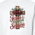 thumbnail image 3 of Inktastic Jesus is the Reason for the Season Christian Cross Adult Sweatshirt, 3 of 4