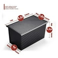thumbnail image 4 of With Lid Cake Bread Baking Tray Bread Tray Bread Tray French Non Stick Steel Baking Supplies, 4 of 7