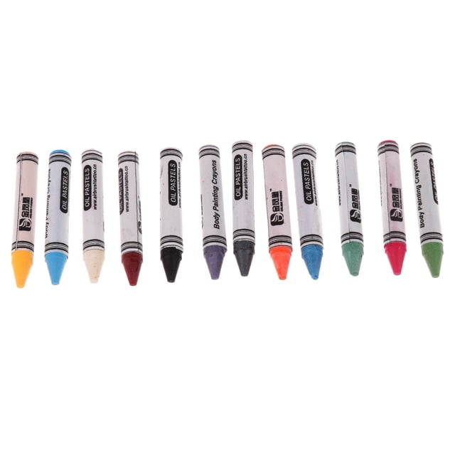 12 Colores Lápiz de Pintura Óleo de Cuerpo Cara para Fiesta Arte de Cuerpo Sunnimix Lápiz de la pintura de la cara del cuerpo