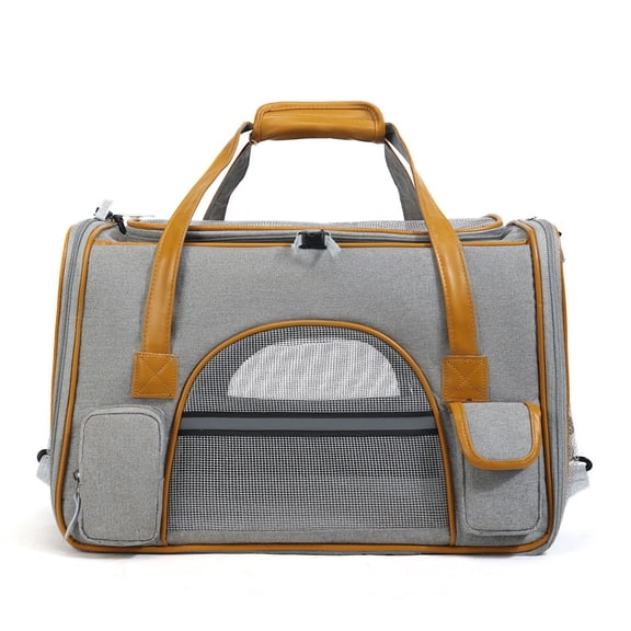 Yhmxh Cat Carriers Dog Carrier Pet Carrier For Small/Medium Cats Dogs Puppies (Up To 16lbs), Small Dog Carrier with Multiple Storage Pockets, Soft Sided, Collapsible Waterproof Travel Pet Carrier