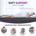 thumbnail image 3 of BDEUS Dual Layer 5 in Memory Foam Mattress Topper, 2 in Egg Crate Memory Foam and 3 in Pillow Top Mattress Pad Cover for Back Pain,Queen Size, 3 of 11