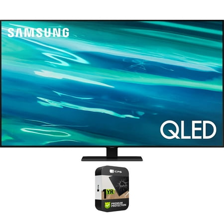 Samsung QN50Q80AAFXZA Q80A 50 Inch HDR 4K QLED Smart TV 2021 Bundle with Premium 1 Year Extended