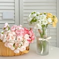 thumbnail image 1 of Flores artificiales blancas y amarillas - Rosas de tela de 38 cm para decoración del hogar, regalos de San Valentín y del Día de la Madre, 4 opciones de colores, 1 of 6