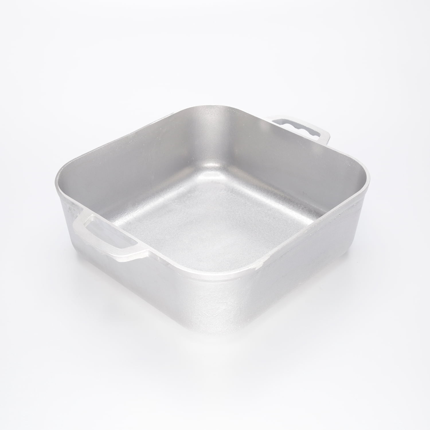 KSA Bendita 1.58qt Rust-Resistant Cast Aluminum Square Dutch Oven with Side Handles, Polished Silver