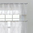 thumbnail image 2 of Better Homes & Gardens Embroidered Botanical Valance & Tier Set, Indoor, 3-Piece Curtain, Vanilla Dream, 60" W x 36" L, Adult, 2 of 6