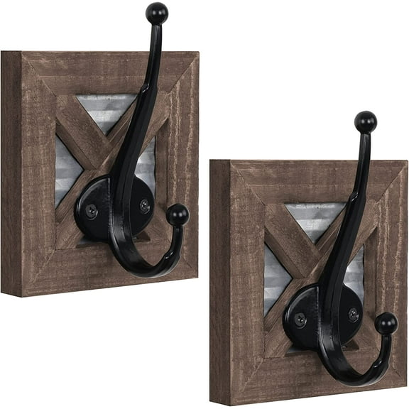 Autumn Alley Farmhouse Bathroom Hooks for Towels, Coat Hooks, and Robe Hooks - Towel Hooks for Bathroom Wall Mounted - 2 Pack