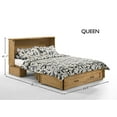 thumbnail image 2 of Poppy Cabinet Murphy Bed with Gel Memory Foam Mattress and USB Ports, Queen, 2 of 9