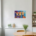thumbnail image 3 of ZHONGYUTONG Giraffe Family Canvas Wall Art Colorful Animal Painting Prints Funny Giraffe Abstract Posters Wall Decor for Nursery Baby Room Framed (12.00" x 18.00"), 3 of 6