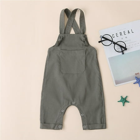 

Baby girl skirt Child dress Newborn Baby Toddler Girl Boy Plain Pocket Bib Overalls Overall Pants CHMORA
