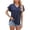 F-Navy, variant on Womens Summer Tops V Neck T Shirts Cap Sleeve Business Casual Outfits Loose Fit Beach Vacation Clothes Basic Tees