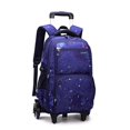 thumbnail image 1 of Con fiambrera, mochilas escolares con ruedas, mochila con ruedas para niños, bolsa con ruedas, equipaje de mano para niños, bolsa de escuela secundaria primaria YONGSHENG Un juego de tres mochilas de trolley, 1 of 3