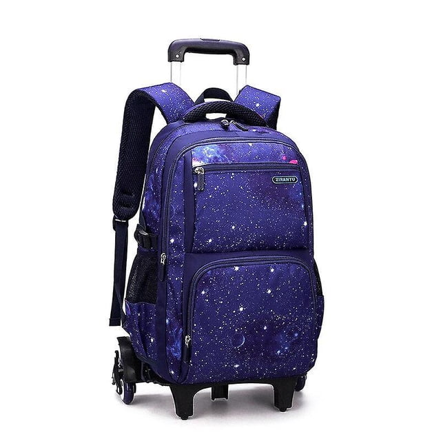 Con fiambrera, mochilas escolares con ruedas, mochila con ruedas para niños, bolsa con ruedas, equipaje de mano para niños, bolsa de escuela secundaria primaria YONGSHENG Un juego de tres mochilas de trolley