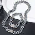 thumbnail image 2 of Dog Chain Necklace with Diamond, Bling Cuban Link Puppy Collars Glitter Rhinestone Cat Jewelry for Small Medium Large Pet Dogs, 2 of 6