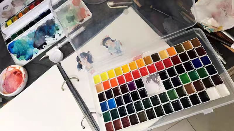 Rembrandt Extra fine  Artist Watercolors Handmade Permanent Watercolor 80 Colors 1ml Suitable for Artists Adult Painting Art Supplies