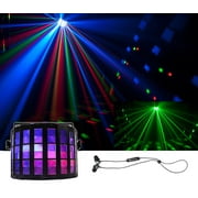 Chauvet DJ Mini Kinta IRC DMX RGBW Derby Club Stage Effect Beam Light+Earbuds