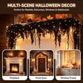 thumbnail image 3 of 6.56 Ft Halloween Black Rope Fringe Garland, Lighted Faux Black Garland Gothic Hanging Vine for Mantle Banister Spooky Halloween Decor, 3 of 7