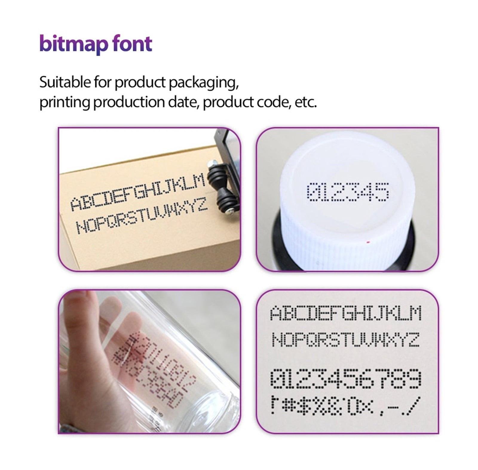 Portable Printer Mini Thermal Printer QR Code Printer Time Batch Number Logo Barcode Handheld Inkjet Printer