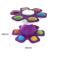 thumbnail image 4 of Fidget Toys Face-Changing Toy Stress Relief Simple Dimple Keyboard Push Bubble Sensory Toy, Orange, 4 of 9