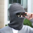 thumbnail image 2 of Fgnfyis Winter Ski for Men and Women Knitted Full Face with 1 Hole Mens Winter Hat Grey, 2 of 3