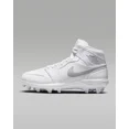 thumbnail image 3 of Jo r-dan 1 Mid TD Football Cleat White Grey Fog Men's | Size 7 - 18, 3 of 6